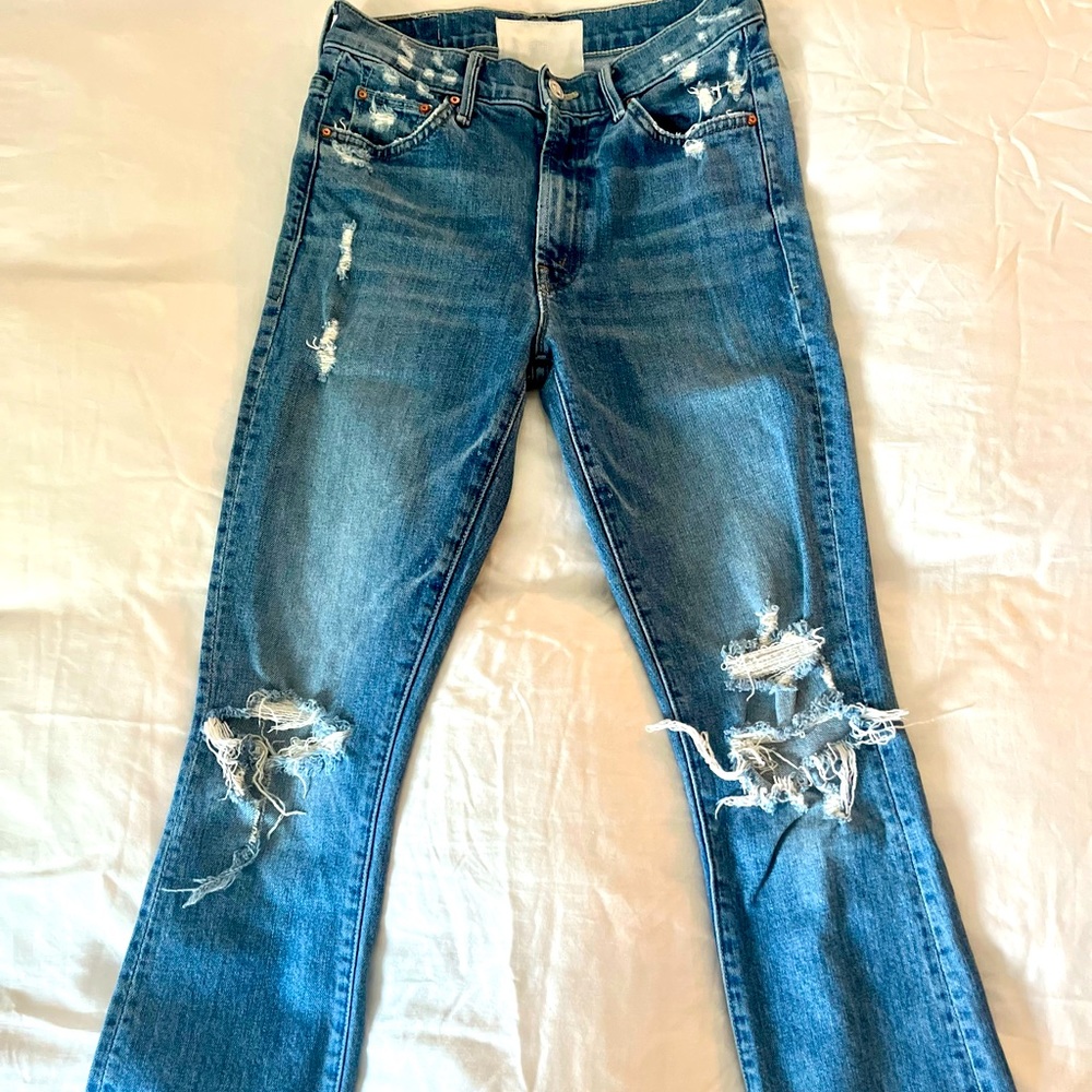 MOTHER ~ THE INSIDER CROP STEP FRAY